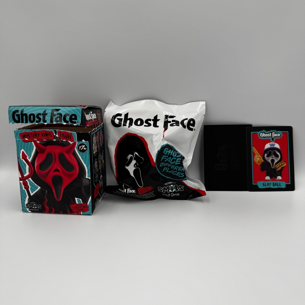 Ghost Faces in Different Places Blind Box Collectible "SLAY BALL" Figure - NIB!